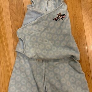 Halo Light Blue Sleep Sack with Bear Design